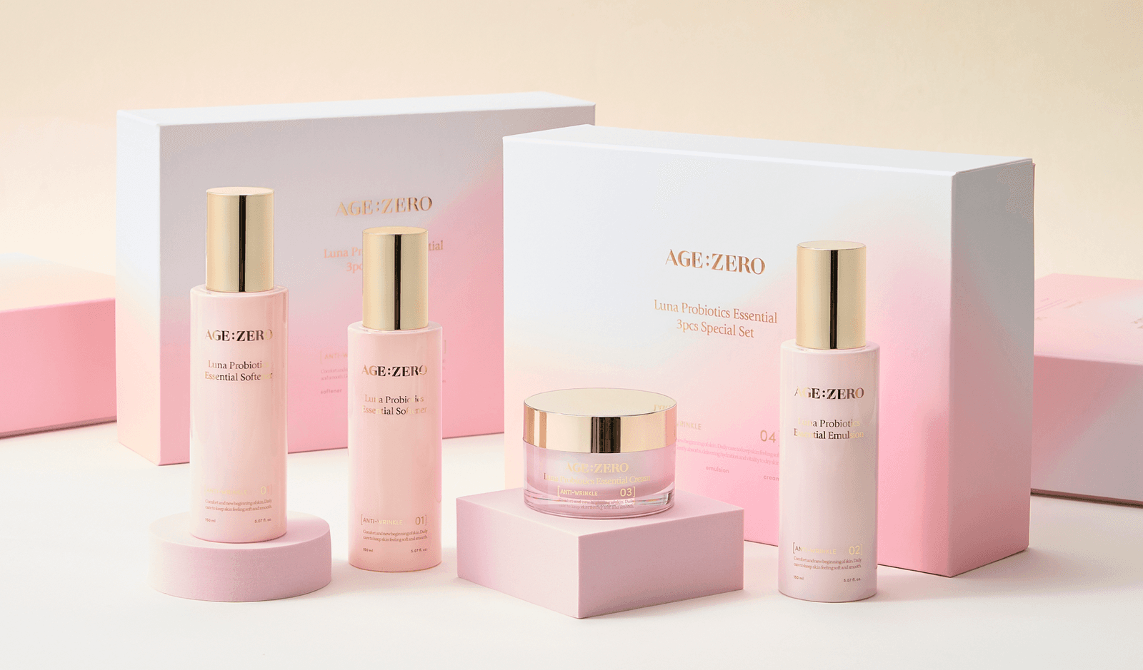 AGE:ZERO Luna Probiotics Line